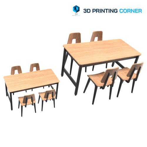 Canteen table with chairs - canteen,