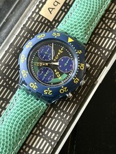 Vintage Swatch Aqua Chrono SEN