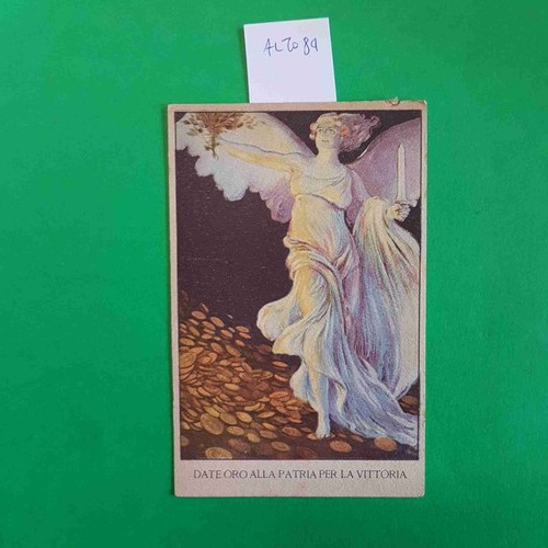 Cartolina postale date - postale, oro