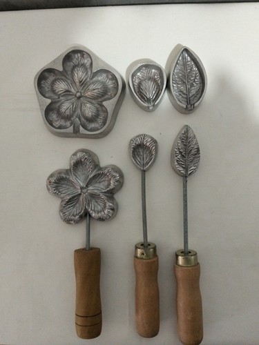 Set stampi fiori - 3, foglie