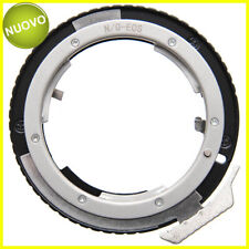 Anello adapter x montare ottiche Nikon G su fotocamere Canon EOS, con ghiera
