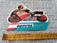 Adesivo sticker vintage casco moto auto REPSOL elite HONDA MICHELIN oil motors