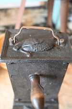 Gira arrosto in ghisa e metallo - funziona a manovella - accessori inclusi