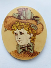BROCHE ANCIENNE - PORTRAIT ART