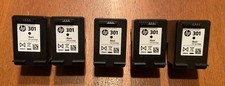 HP 301 BLACK 5 CARTUCCE ORIGINALI VUOTE