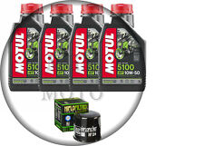KIT TAGLIANDO HONDA MOTO CB 1000 2008 AL 2013  MOTUL 5100 10W50 FILTRO OLIO MOTO