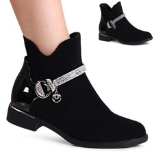 Donna Scamosciato Stivaletti