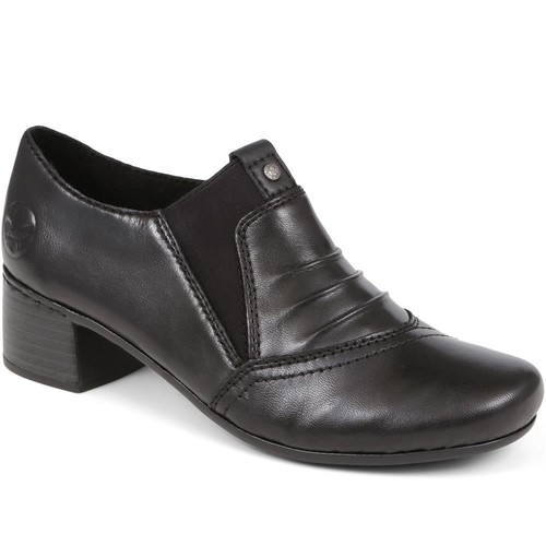 Rieker heeled leather ankle - rieker,