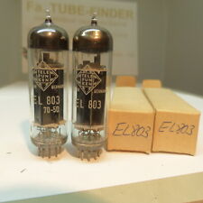 2x EL803 Telefunken U-Stamp <> tubi tubo nuovo in scatola New NOS & NIB 04
