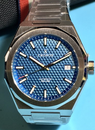 Cronos 39mm quadrante blu - cronos,