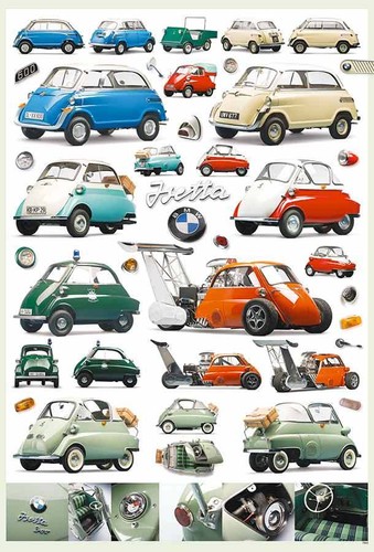 Bmw isetta collage - "isetta, collage"