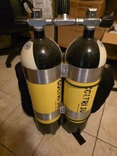 Bibobombola da Sub con 2 bombole in acciaio da 15 lt + GAV alto fondale