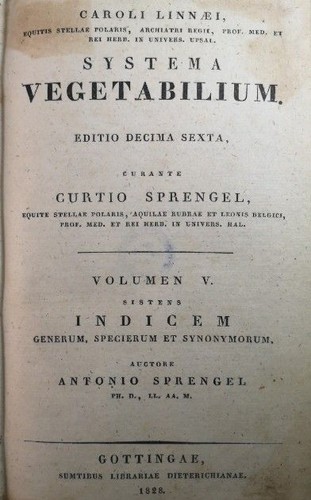 Systema vegetabilium editio - systema, vegetabilium.