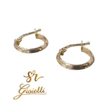 Orecchini Cerchio ORO GIALLO Bombati ORO 18kt 750% List. 265€