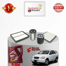 KIT TAGLIANDO 4 FILTRI E OLIO KIA SORENTO 2.5 CRDI 103KW 140CV DAL 2002 ->