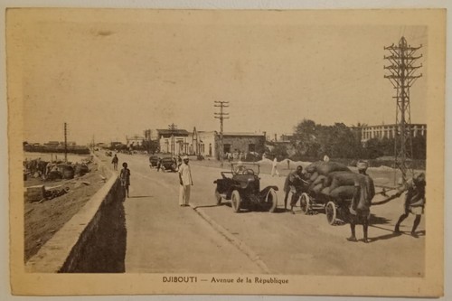 Djibouti cartolina coloniale - djibouti,