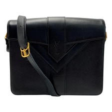Borsa a tracolla YSL YVES SAINT LAURENT pelle nera Giappone F/S USATA