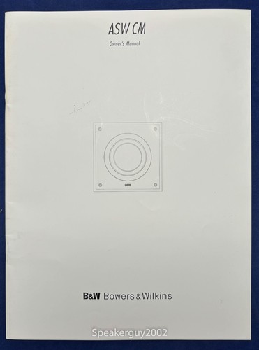 Subwoofer originale bowers - originale, b&w