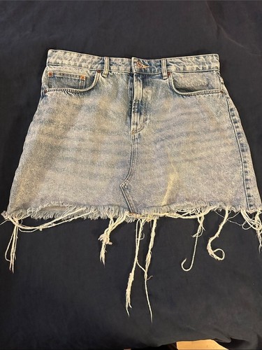 Minigonna zara blu chiaro - zara, in