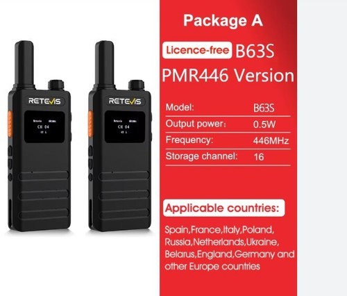 Retevis b63s walkie talkie - b63s, walkie-talkie