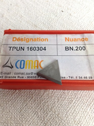 Plaquettes carbure comac - 10,