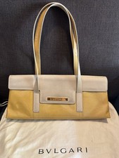 Borsa Bulgari vintage pelle di vitello borsetta autentica lusso mai usata