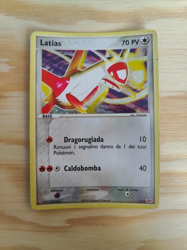 Carta pokemon latias trainer - carta,