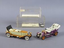 Modellini automobili Hispano Suiza 1932 e Fiat 60 Cv 1905-1908 collezione vintag