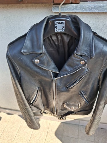 Giacca pelle vintage - pelle,