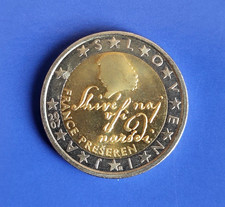 Moneta Slovenia 2 Euro 2007 FRANCE PREŠEREN Preseren SPL Circolata