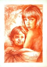 "Amore materno" Sanguigna di