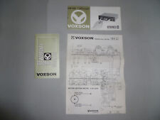 Radio Voxson Stereo 8 istruzioni Gn 108 Sonar Garanzia schema elettrico