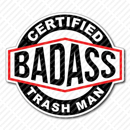 Adesivo certificato bad ass - certificato,