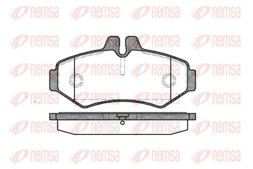 Remsa 0733 brake pad set - remsa, 0733.00