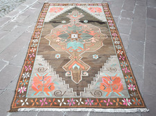 Tappeto turco vintage 71" x 140" tappeto anatolico Kars arredamento casa tappeto grande area