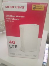 Mercusys TP-Link MB110-4G Router 4G LTE Wireless N300Mbps 4G con Sim (a1N)