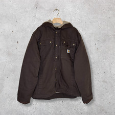 Giacca foderata Carhartt uomo relaxed fit anatra sherpa taglia M marrone adatta grande