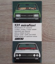 Fiat 131 Mirafiori depliant