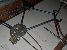 Peugeot Blue Red Steel Bicycle