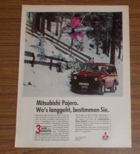 Rara pubblicità mitsubishi - rara,