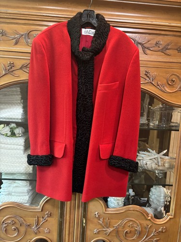 Cappotto donna lana rosso
