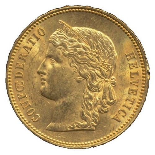 Moneta oro franchi helvetia - oro,