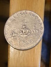 500 lire republica italiana trivella, condizioni da museo