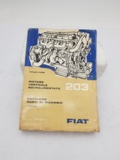 Manuale officina catalogo parti di ricambio Fiat 203 motore verticale 1^ ed 1961