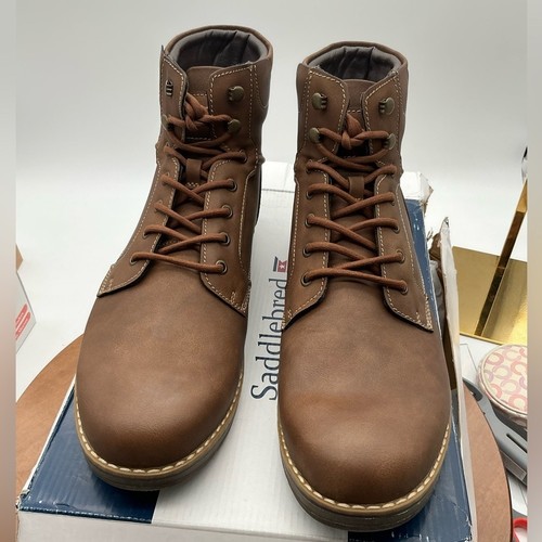 Stivali pelle vegan marrone - pelle,