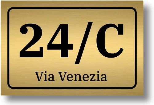 Numero civico laminato - civico, in