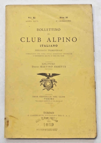 Bollettino del club alpino - club,