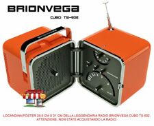 Brionvega Radio Cubo TS 502 Pubblicità Marco Zanuso Richard Sapper Locandina