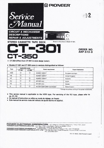 Manuale servizio per - di,
