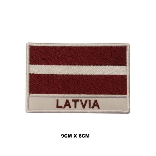 Latvia country flag iron sew - country, iron/sew